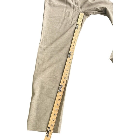Eileen Fisher Tan‎ Wool viscose  Blend Trousers Pants Straight Leg Small Office - Picture 10 of 14